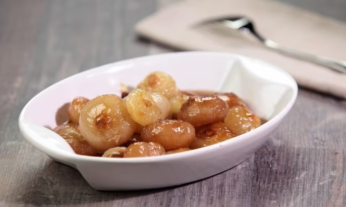 Sweet and sour onions with Real extra virgin olive oil